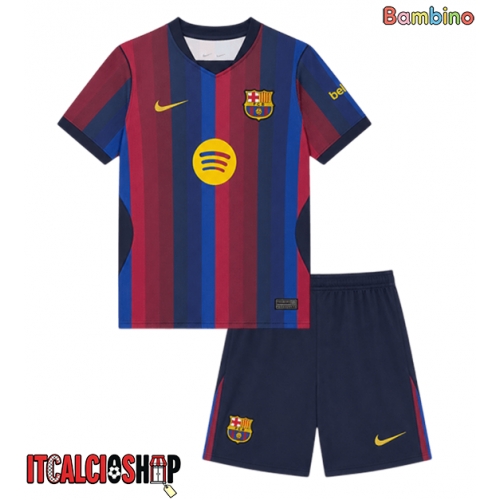 Barcelona Gabriel Jesus #9 Prima Maglia Bambino 2026-27 Manica Corta (+ Pantaloni corti)